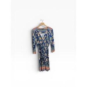A.U.W Estilo Dress Womens 16 Paisley Print Belted Fit & Flare